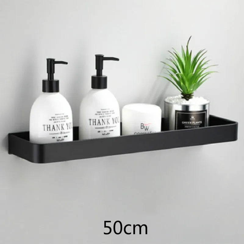 No-Drill Bathroom Shelf – Easy Wall-Mounted Organizer