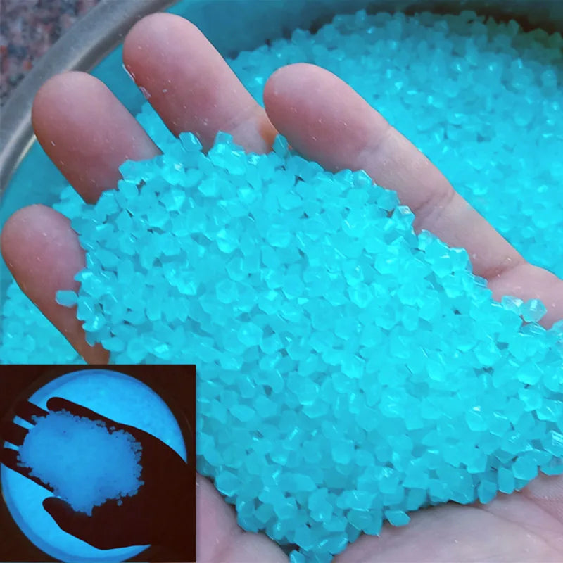 Luminous Glow-in-the-Dark Garden Pebbles – Decorative Sand Stones