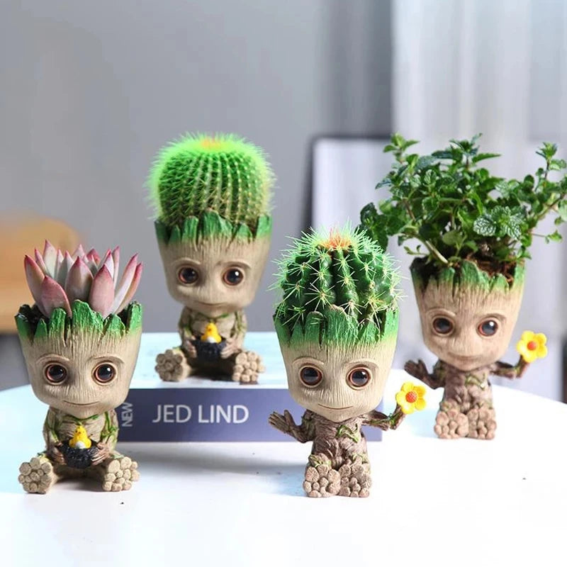 Groot Character Flower Pot – Multifunctional Decorative Holder
