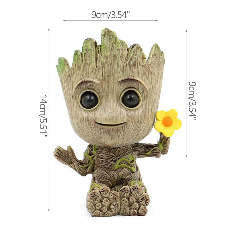 Groot Character Flower Pot – Multifunctional Decorative Holder