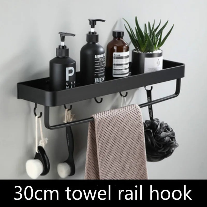 No-Drill Bathroom Shelf – Easy Wall-Mounted Organizer