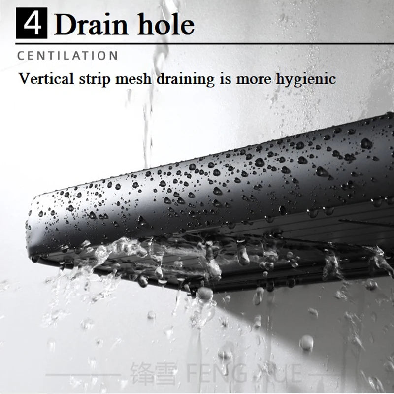 No-Drill Bathroom Shelf – Easy Wall-Mounted Organizer