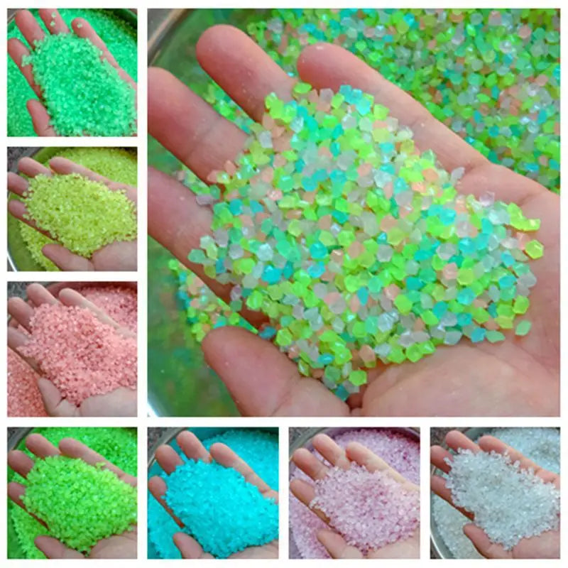 Luminous Glow-in-the-Dark Garden Pebbles – Decorative Sand Stones