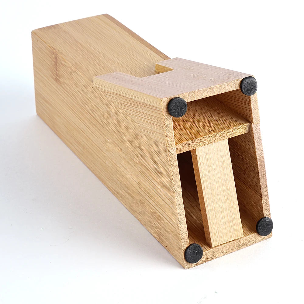 Bamboo Wood Knife Holder – Stylish & Durable Kitchen Organizer
