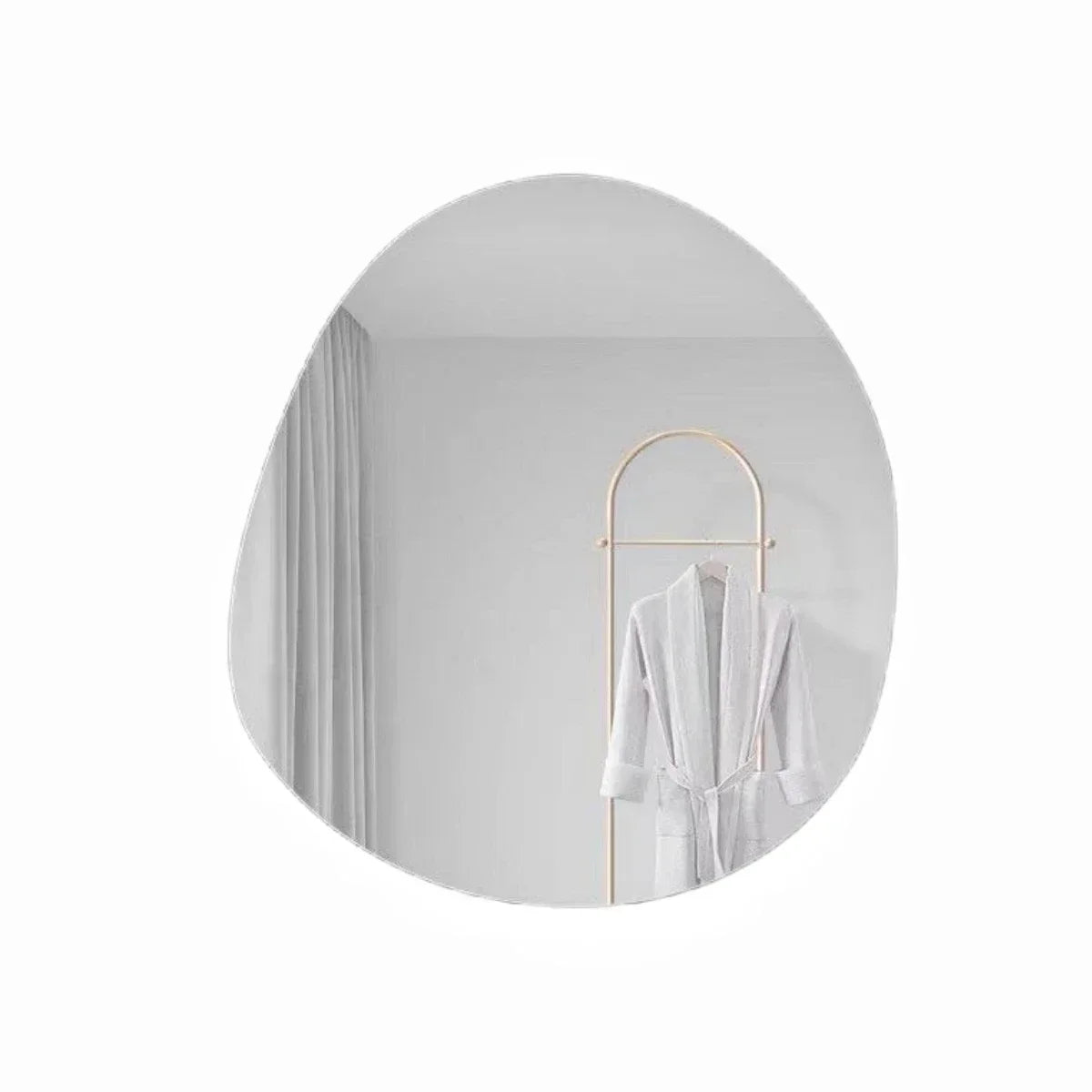 Nordic Irregular Acrylic Wall Mirror – Shatterproof Cloud-Shaped Bathroom Decor