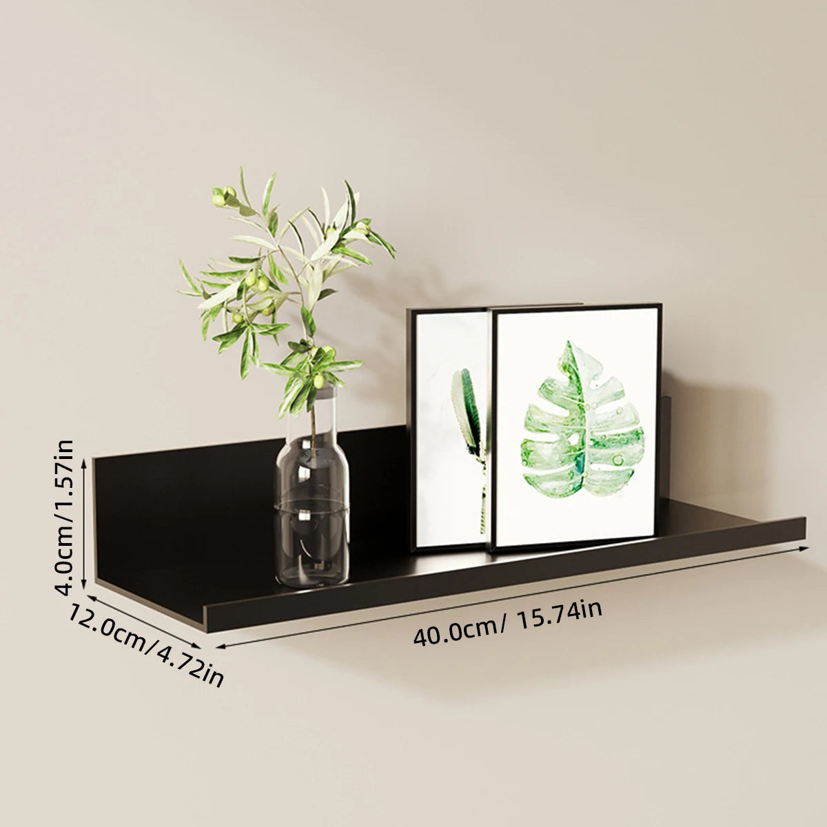 Bathroom Shelf Ledge – Display for Books, Plants & Decor