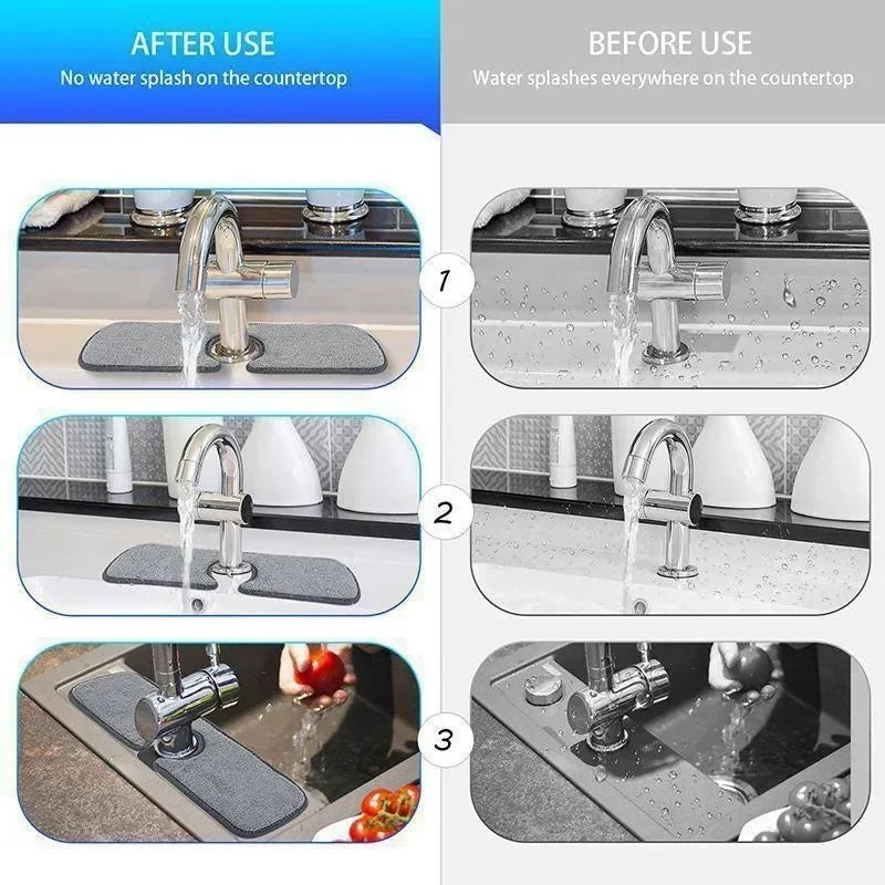 Home Kitchen Sink Splash Mat – Water-Proof & Non-Slip Protector