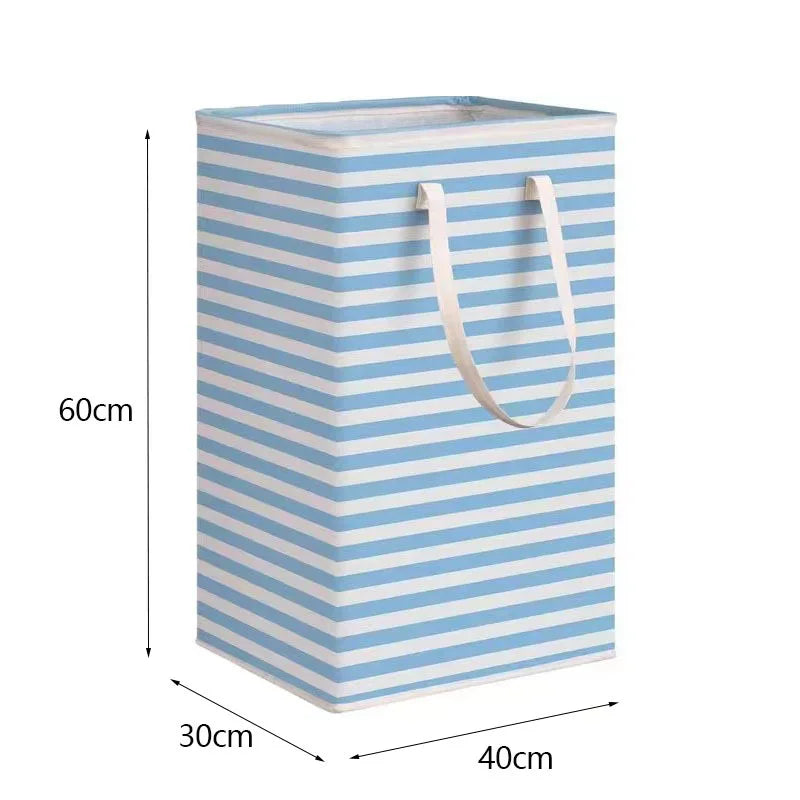 75L Large Laundry Storage Basket with Handles — Durable Dirty Clothes Hamper for Home, Dorm & Hotels (40×30×60 cm)
