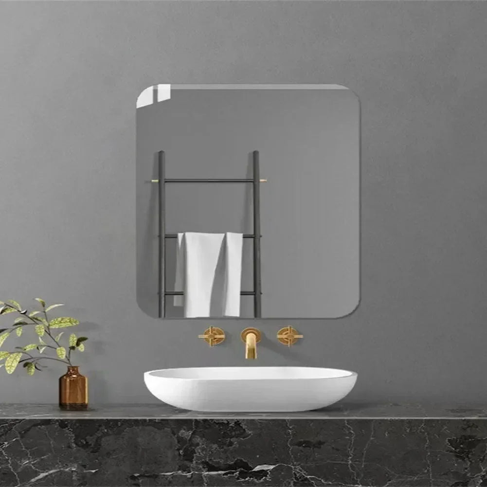 Nordic Irregular Acrylic Wall Mirror – Shatterproof Cloud-Shaped Bathroom Decor