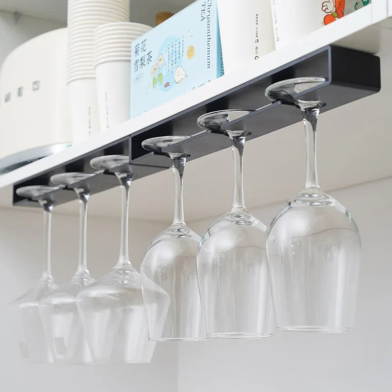 Punch-Free Goblet Holder – Space-Saving Wine Glass Rack