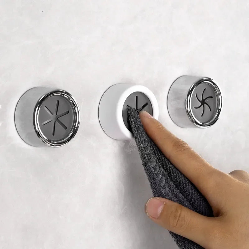 Self-Adhesive Towel Plug Holder – Waterproof Wall-Mounted Hook for Bathroom & Kitchen (1/4 PCS)