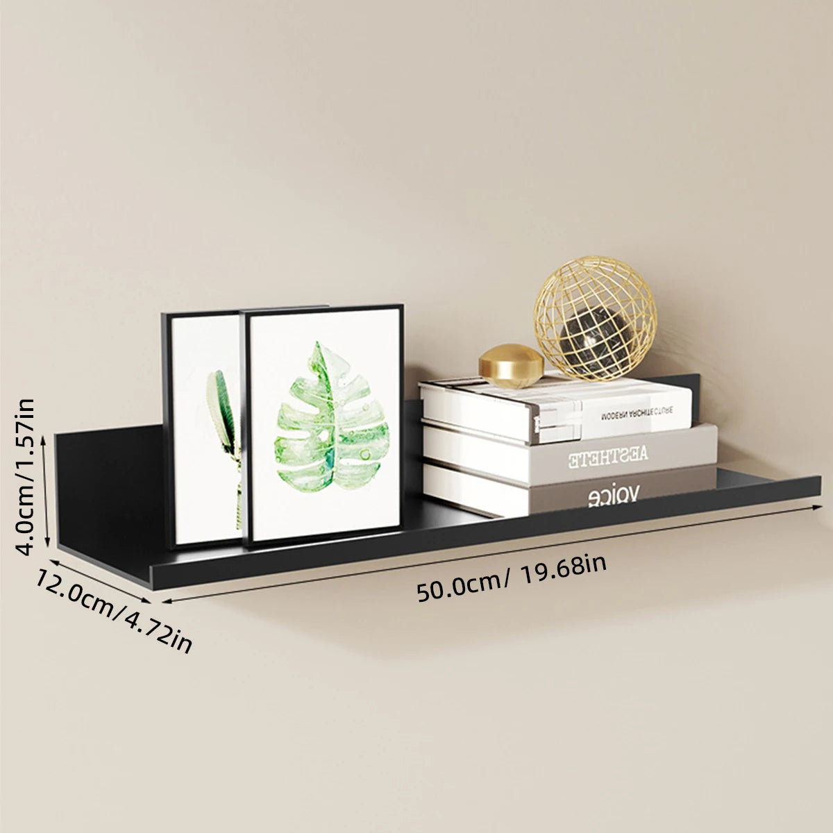 Bathroom Shelf Ledge – Display for Books, Plants & Decor