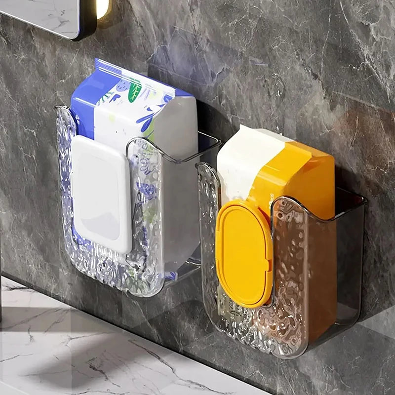 Punch-Free Waterproof Toilet Paper Holder – Kitchen & Bathroom Storage Box