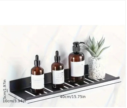 Multifunctional Bathroom Organizer – No-Drill Wall-Mounted Shelf for Bathroom & Kitchen Storage