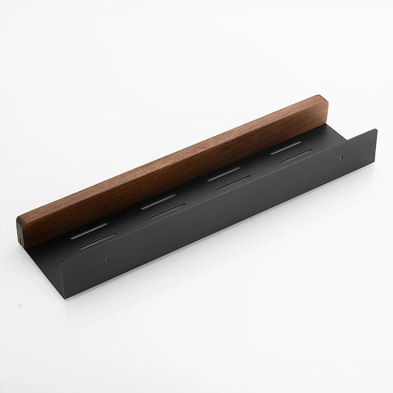 Wooden Kitchen Wall Shelf – Punch-Free Spice Rack & Corner Organizer