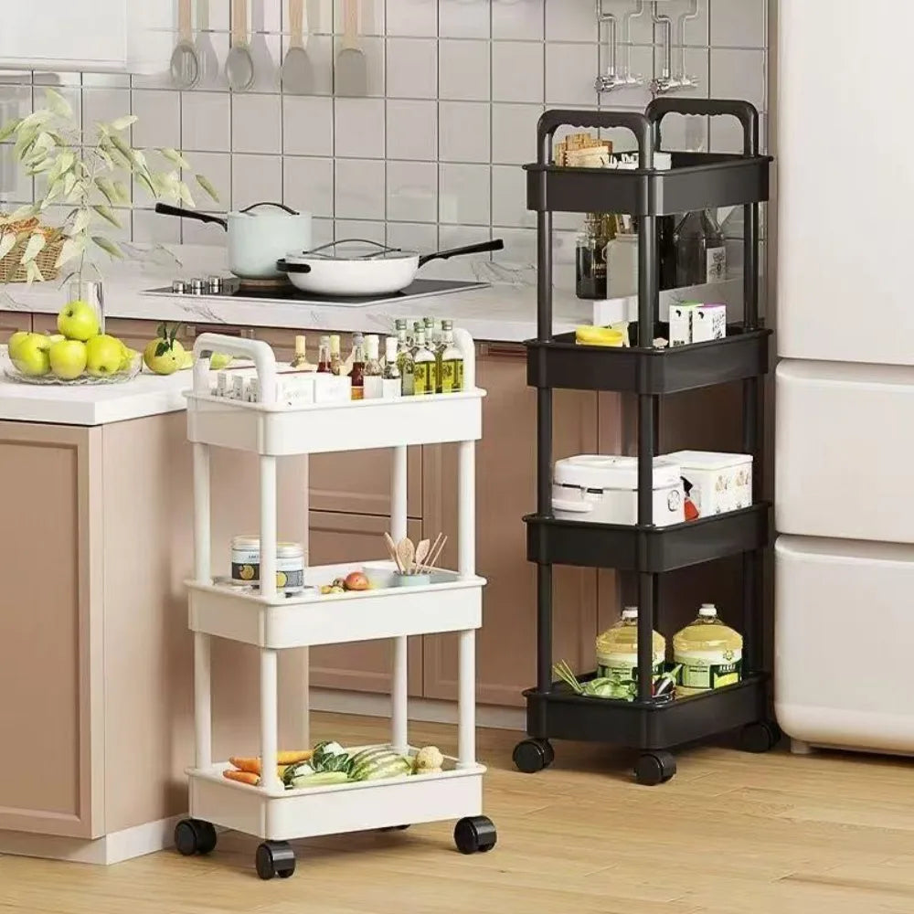 Trolley Storage Rack – Versatile Organizer for Kitchen & Bedroom