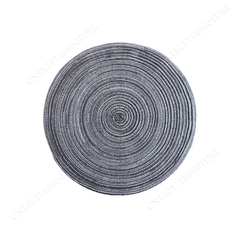 Nordic Cotton & Ramie Woven Placemat – Heat-Resistant, Non-Slip Round Coaster