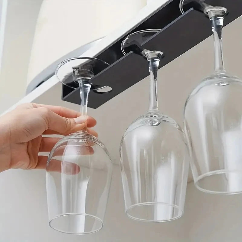 Punch-Free Goblet Holder – Space-Saving Wine Glass Rack