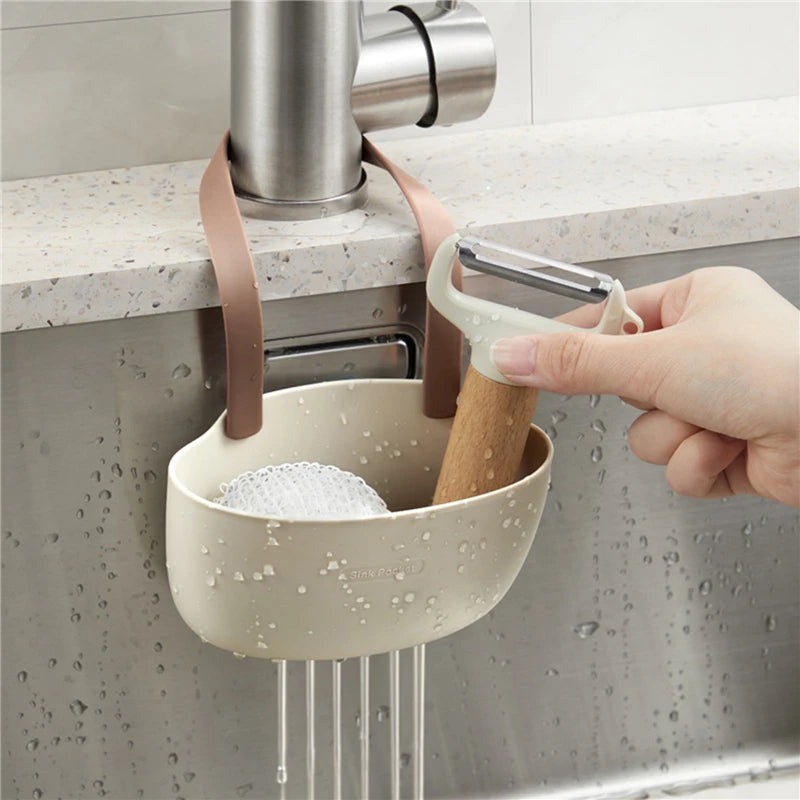 Soap & Sponge Faucet Holder – Kitchen Sink Organizer