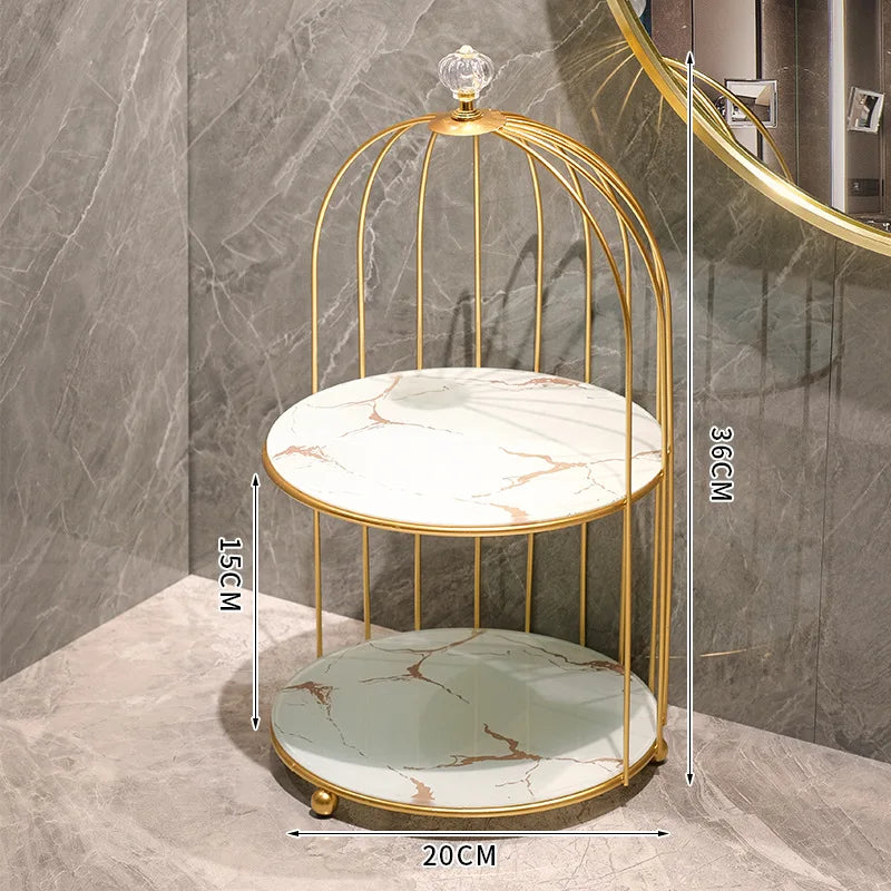 Bathroom Birdcage Storage Rack