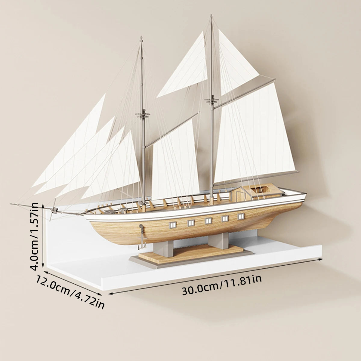 Bathroom Shelf Ledge – Display for Books, Plants & Decor