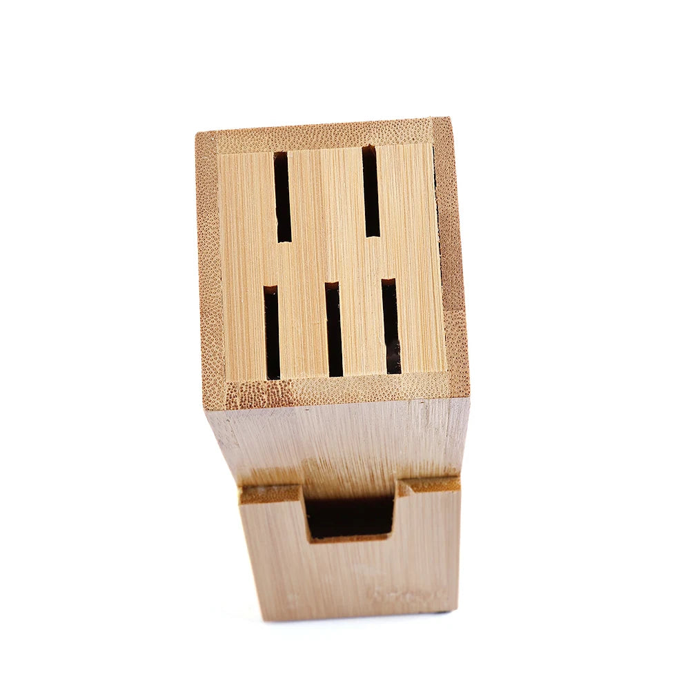 Bamboo Wood Knife Holder – Stylish & Durable Kitchen Organizer