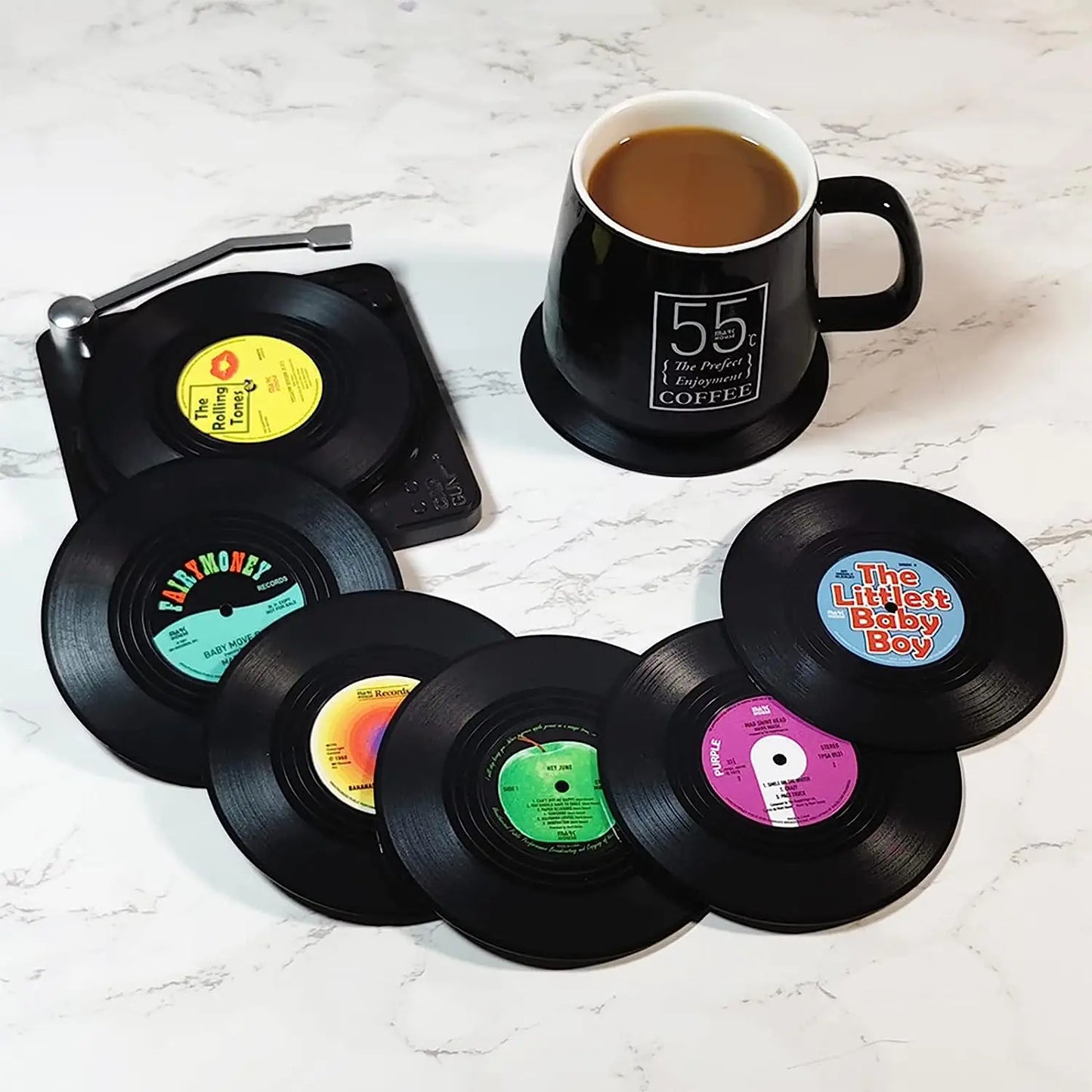 Heat-Resistant Music-Themed Drink Mat – Stylish Table Placemat