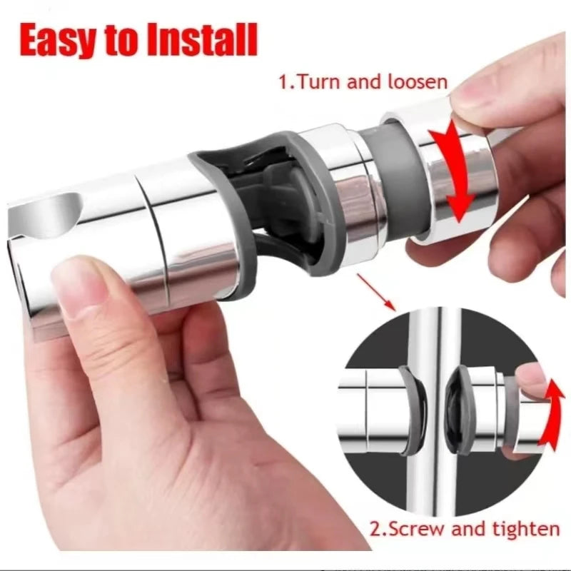 Universal Adjustable Shower Head Holder – Slide Bar Bathroom Bracket