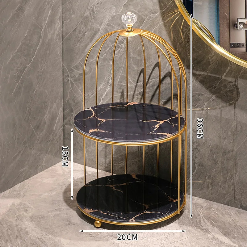 Bathroom Birdcage Storage Rack