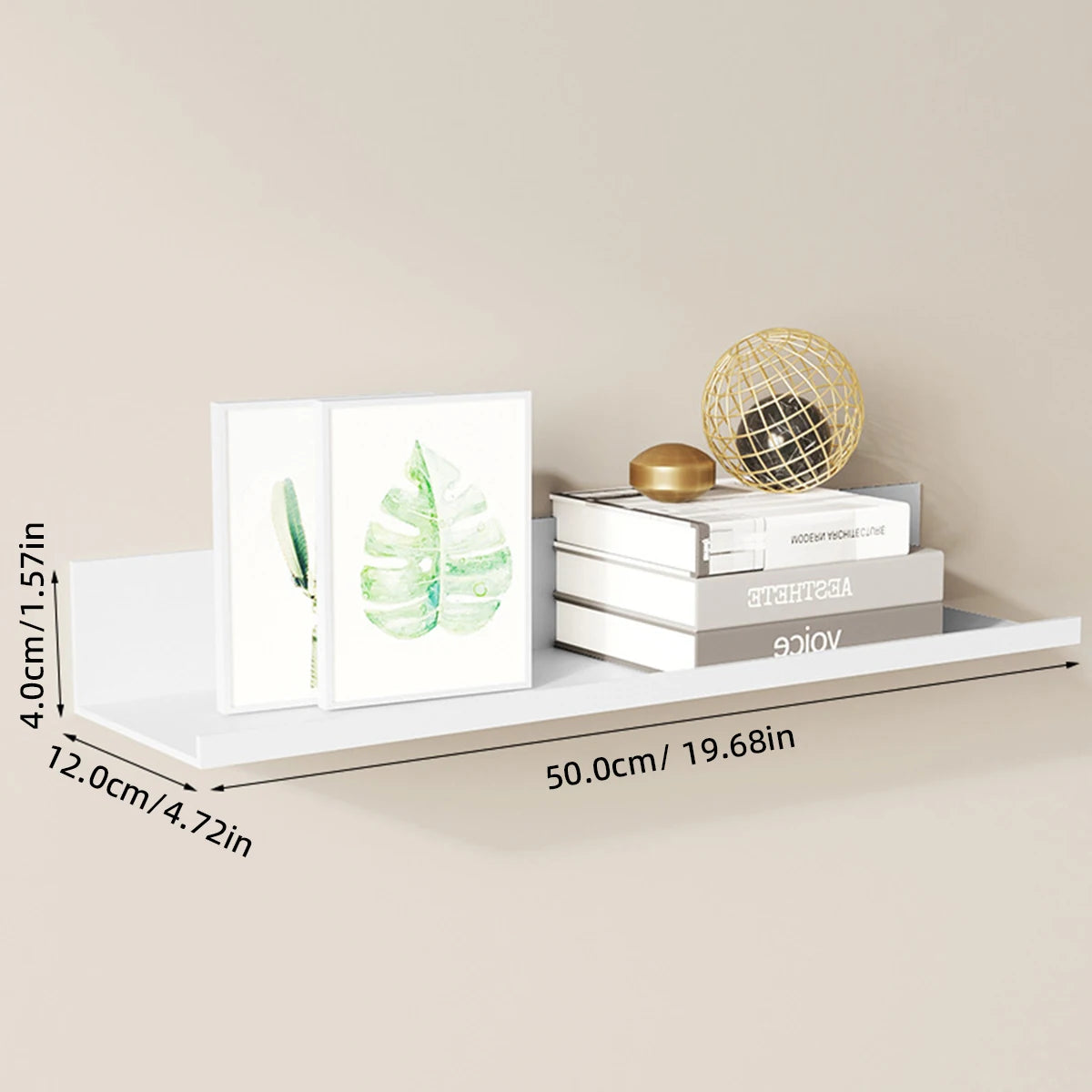 Bathroom Shelf Ledge – Display for Books, Plants & Decor
