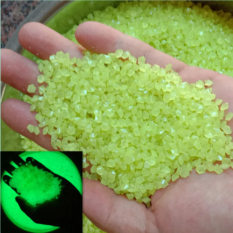 Luminous Glow-in-the-Dark Garden Pebbles – Decorative Sand Stones