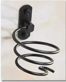 Wall-Mounted Hair Dryer Holder – Aluminum Spiral Organizer Rack