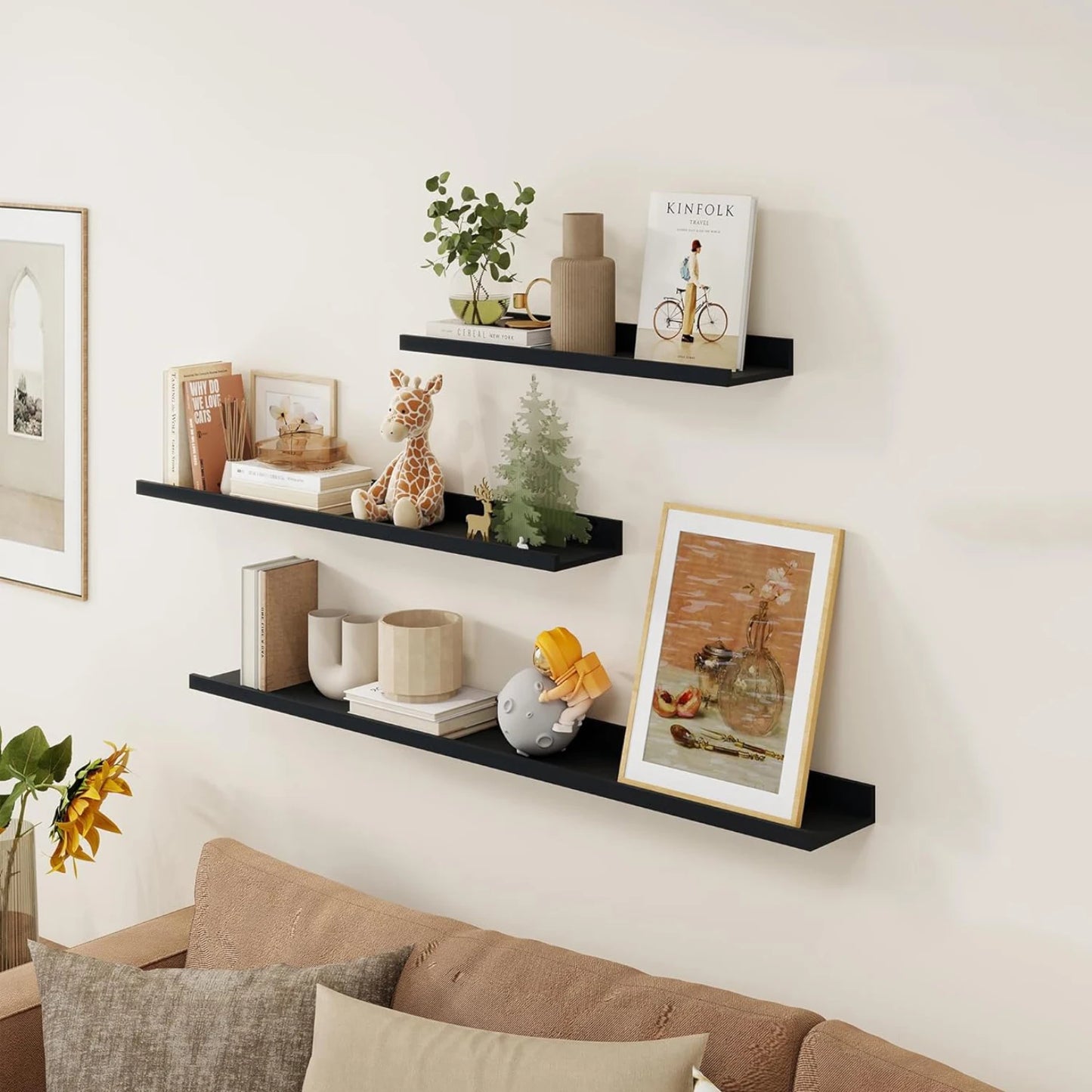 Bathroom Shelf Ledge – Display for Books, Plants & Decor