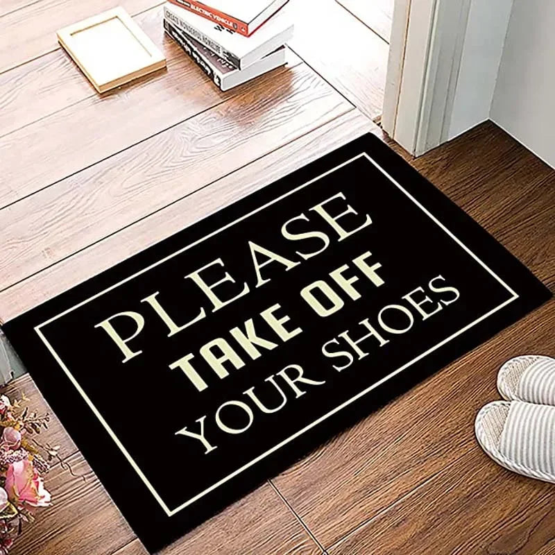 Funny Quote Entrance Door Mat – Non-Slip Low Profile Doormat
