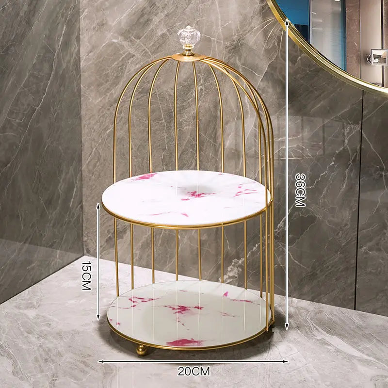 Bathroom Birdcage Storage Rack