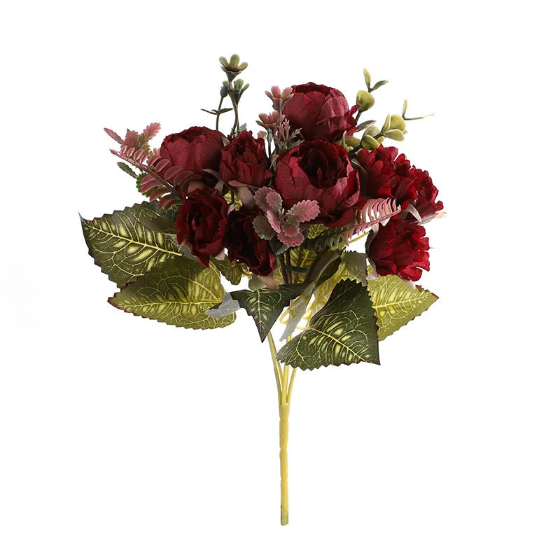 Silk Peony Bouquet – Elegant Artificial Flowers for Home & Event Décor