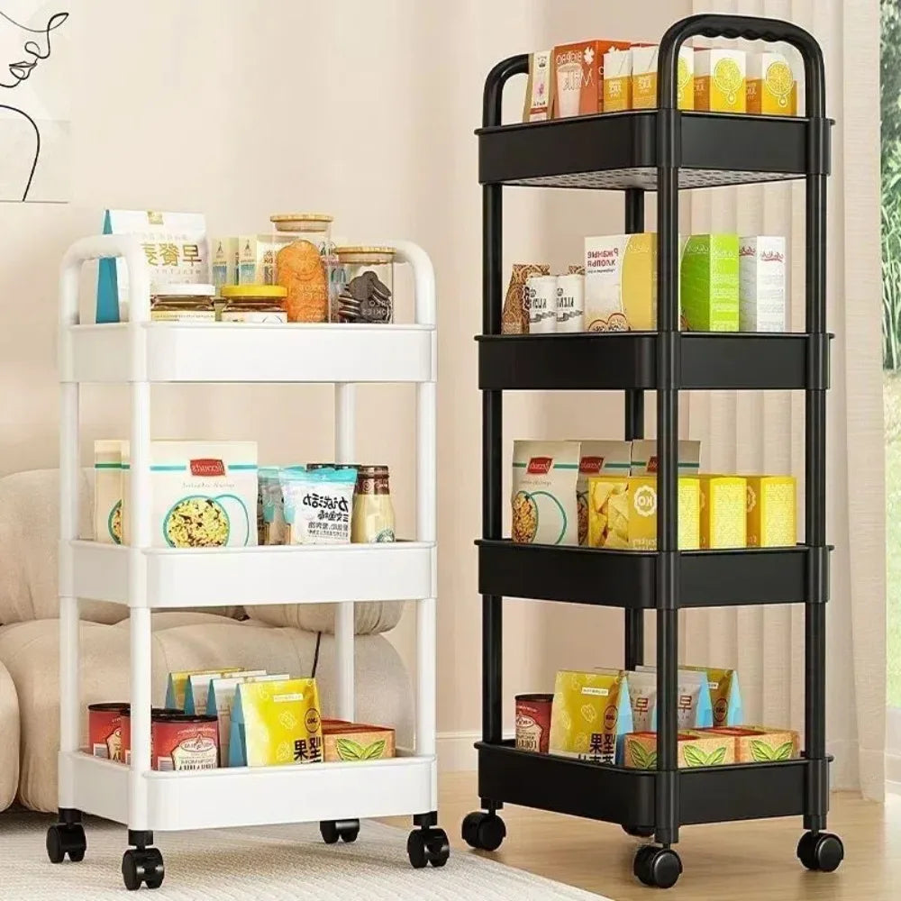 Trolley Storage Rack – Versatile Organizer for Kitchen & Bedroom