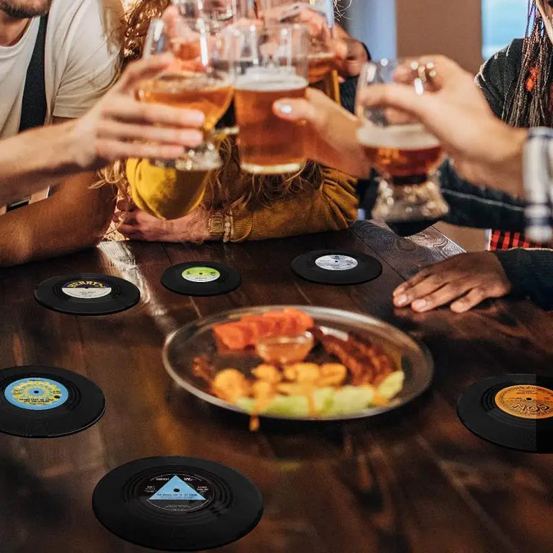Heat-Resistant Music-Themed Drink Mat – Stylish Table Placemat