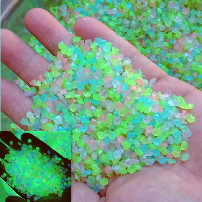 Luminous Glow-in-the-Dark Garden Pebbles – Decorative Sand Stones