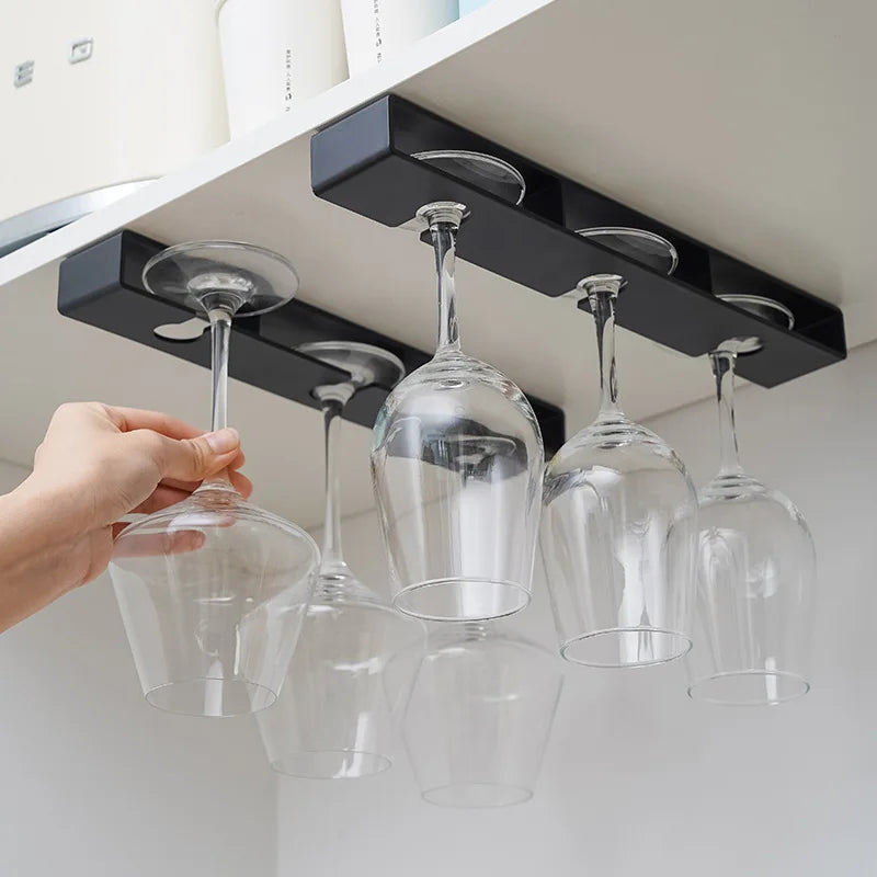 Punch-Free Goblet Holder – Space-Saving Wine Glass Rack