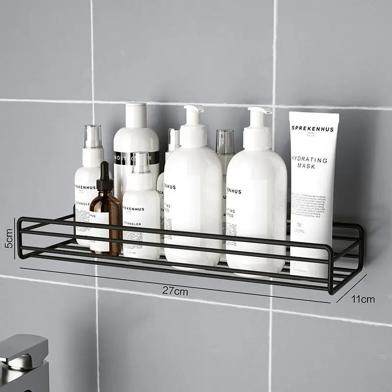 Multifunctional Bathroom Organizer – No-Drill Wall-Mounted Shelf for Bathroom & Kitchen Storage