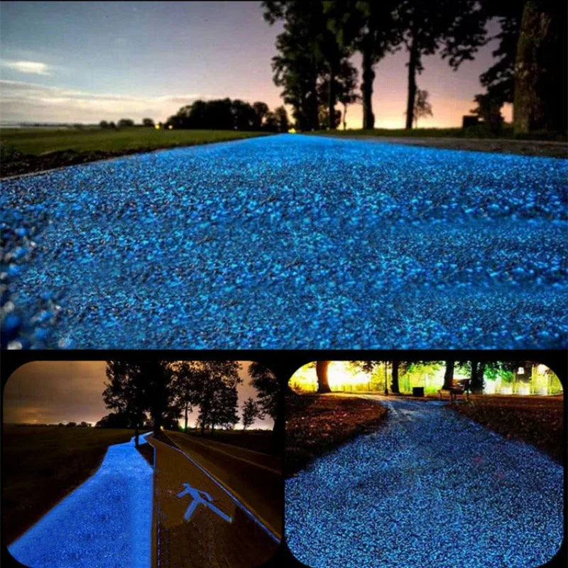 Luminous Glow-in-the-Dark Garden Pebbles – Decorative Sand Stones